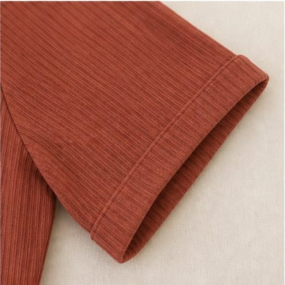 Rust Wrap Blouse - Picture 5 of 6